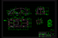 減速器箱蓋CAD二維三維圖紙