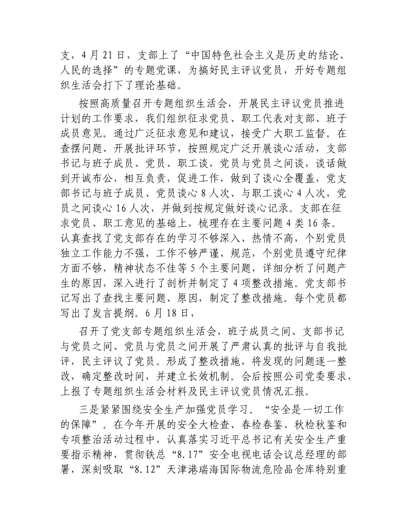 2020年公司党支部书记述职材料.docx_第3页