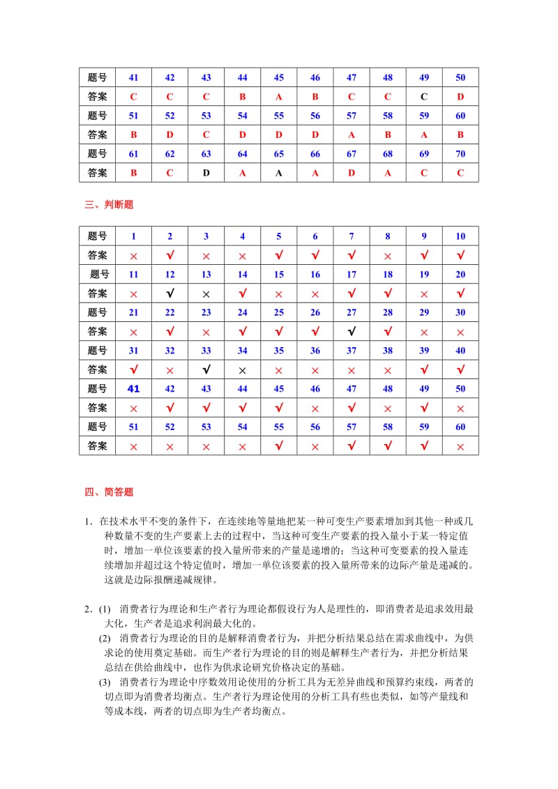 微观经济学第四章生产者理论参考答案(上海商学院).doc_第3页