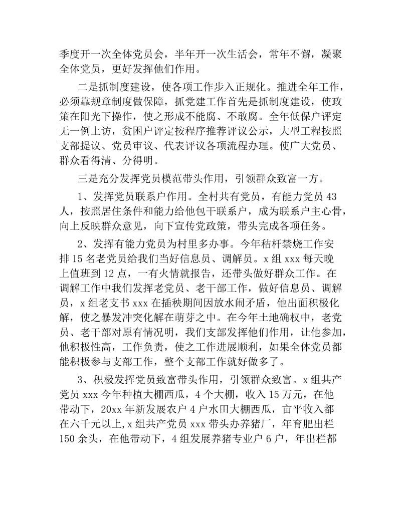 2019年党建工作年终述职报告篇村级).docx_第2页