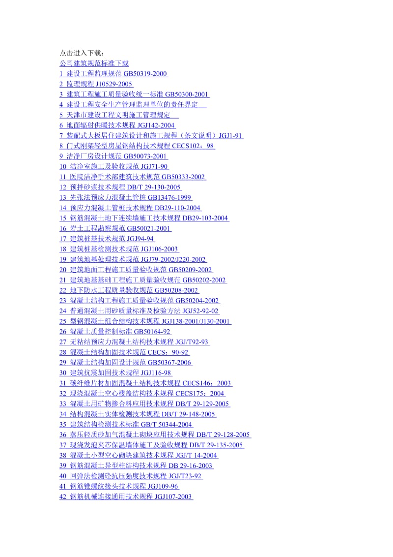 全面的规范标准及建筑全套作业指导书大全.doc_第1页
