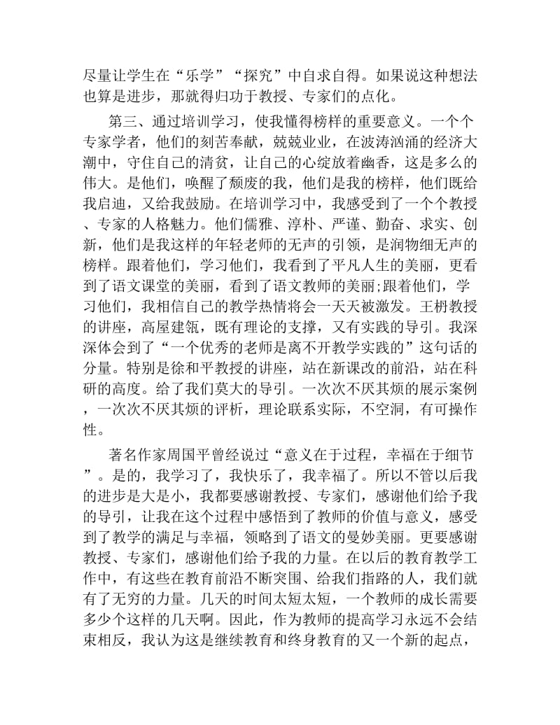 暑期骨干教师的培训心得体会两篇.docx_第3页