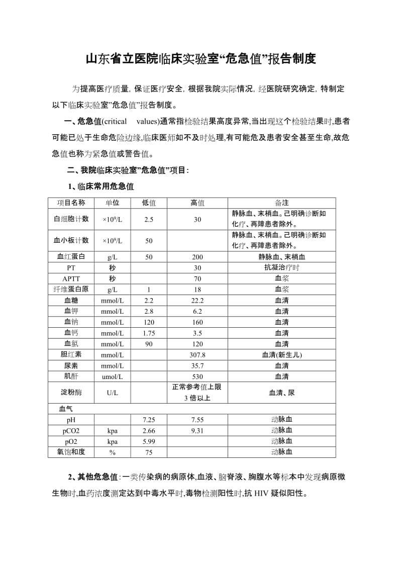 临床实验室危急值报告制度.doc_第1页