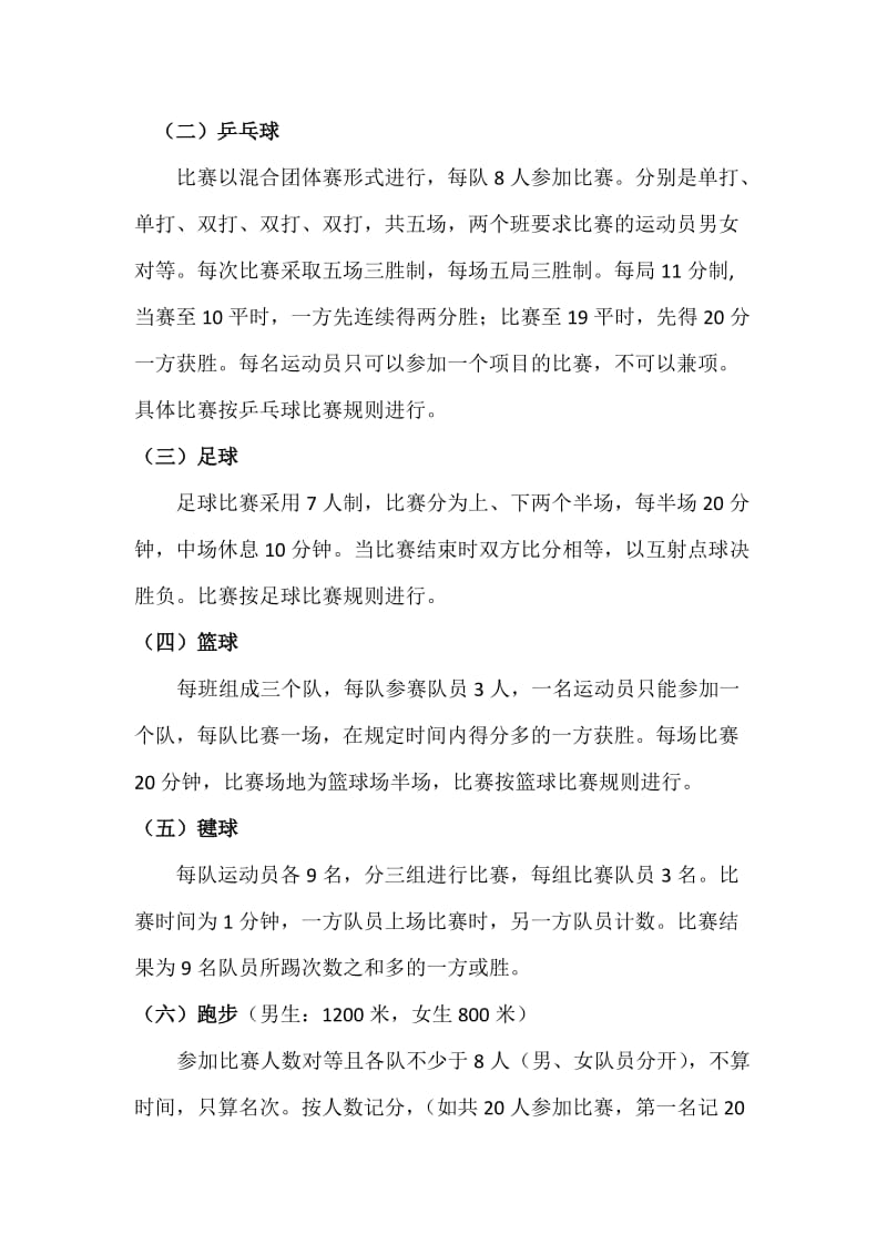 华南农业大学学生阳光体育运动班级比赛规程.doc_第2页