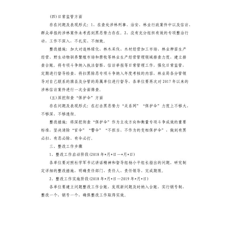 扫黑除恶专项斗争整改落实方案扫黑除恶专项斗争整改工作方案.docx_第3页