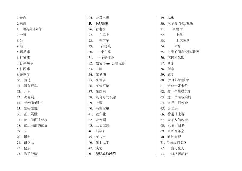 外研版英语词组全6册(汉语总结).doc_第1页