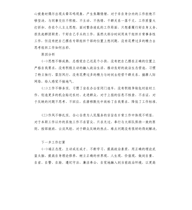 纪律作风整顿个人对照检查材料.docx_第2页