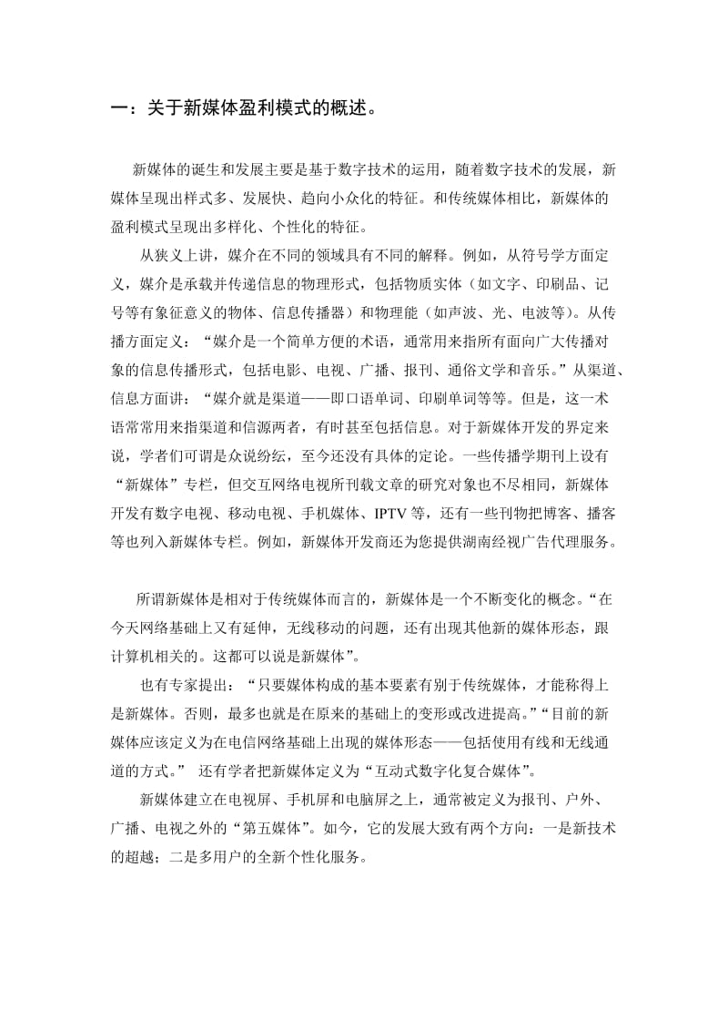 新媒体的盈利模式报告书.doc_第2页