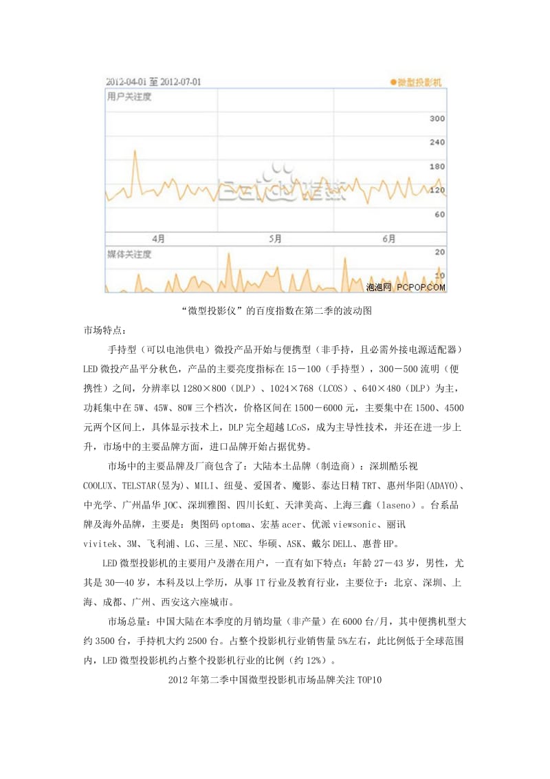 LED微型投影机市场分析报告(2012年第二季).doc_第2页