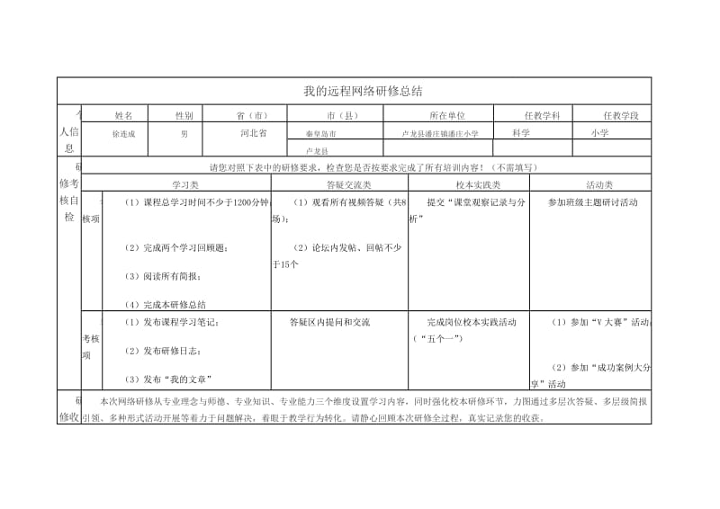 远程网络研修总结小学科学.doc_第1页