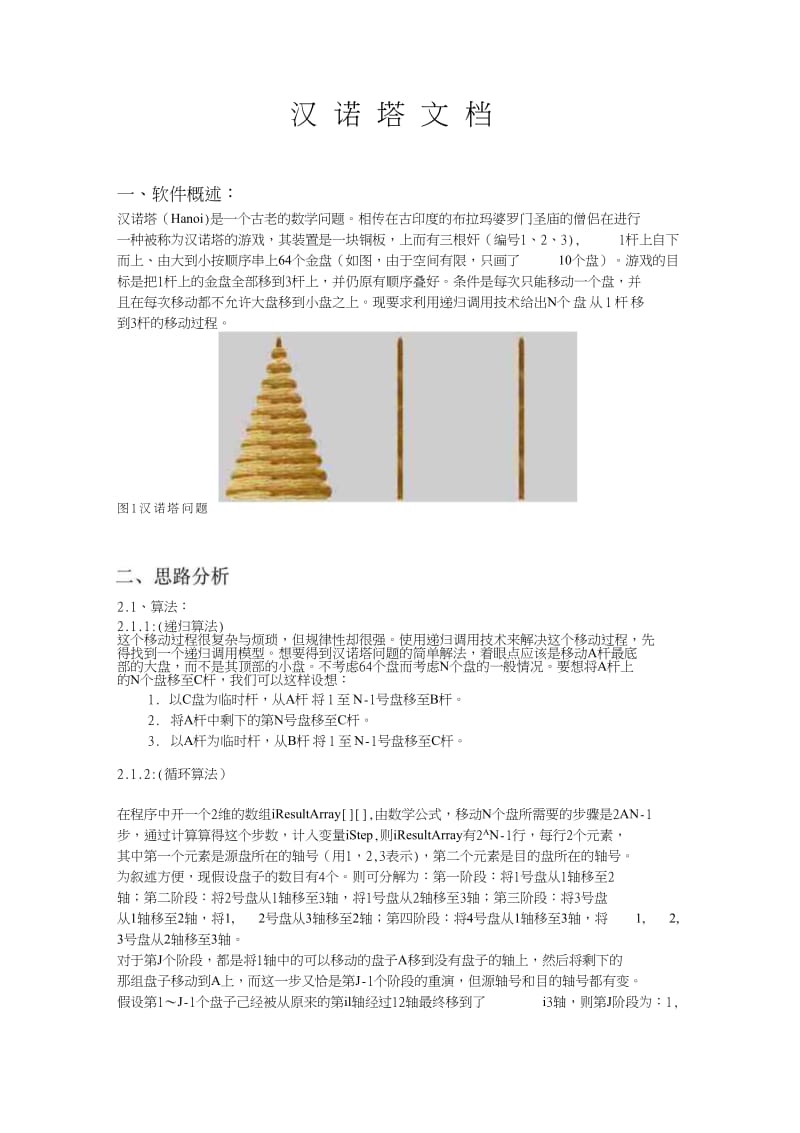 汉诺塔试验报告-源程序.docx_第1页