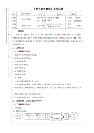 《電子商務(wù)概論》上機總結(jié)模版.doc