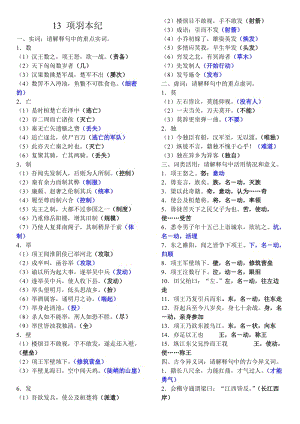 高中傳記選讀-粵教版 項(xiàng)羽本紀(jì) 蘇武傳 馬鈞傳 文言知識(shí)總結(jié).doc