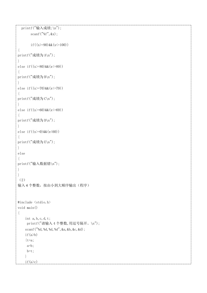 C语言实验报告4《逻辑结构程序设计》.doc_第2页