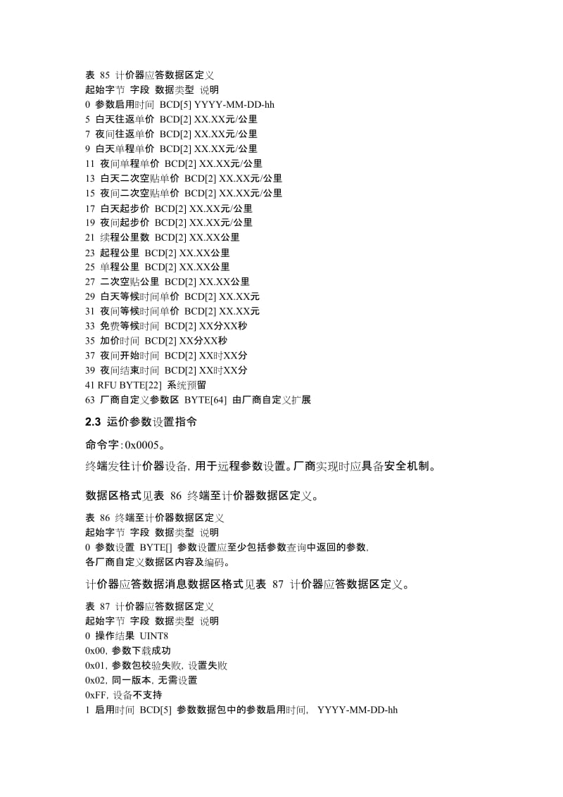 出租车智能服务终端与外设通讯协议及数据格式.docx_第3页