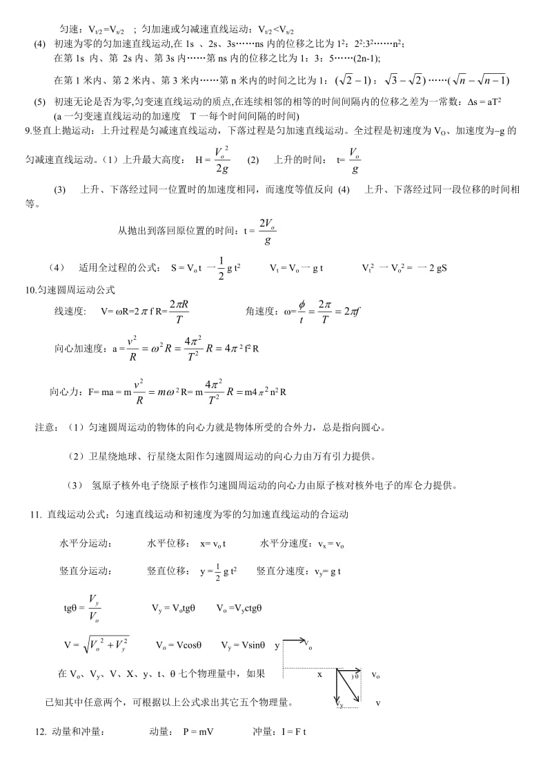 2015年高考公式规律总结精华版(广东版).doc_第2页