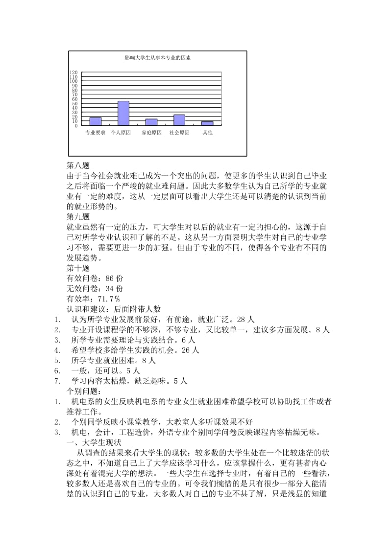 大学生从事本专业意向调查报告.doc_第3页