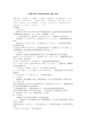 日语能力考试N2级语法分类总结强调、限定.doc