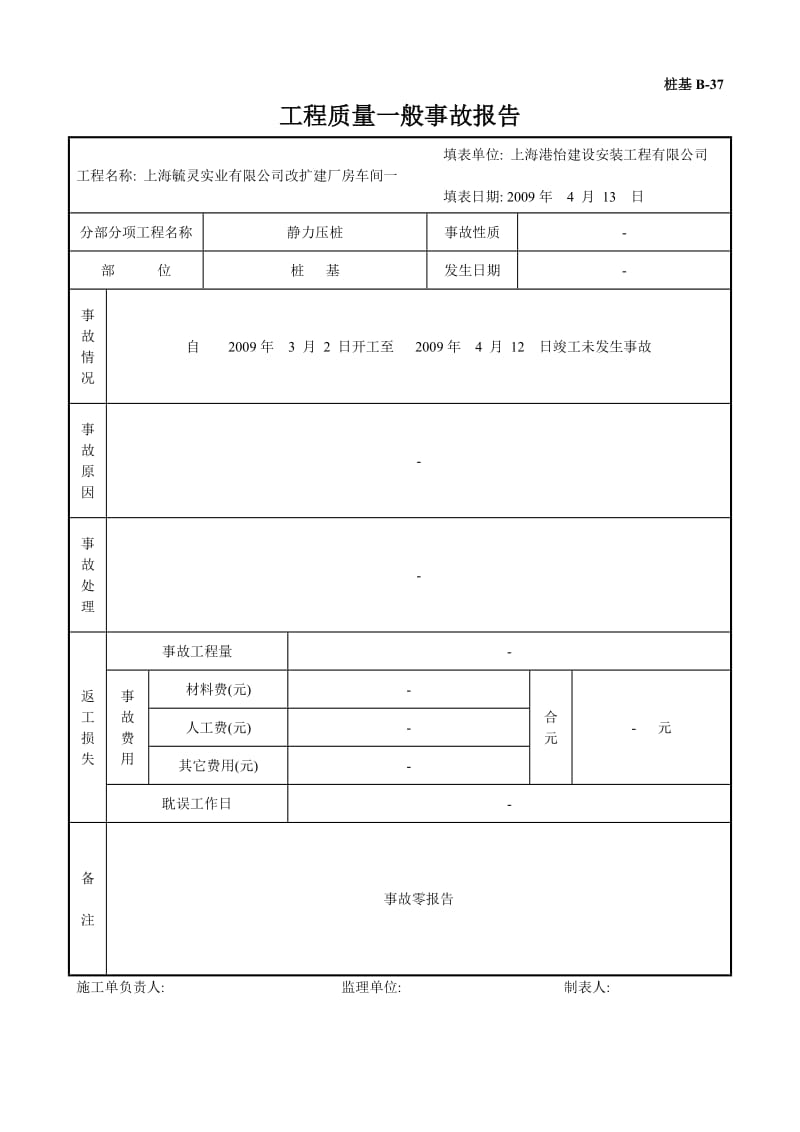 工程质量一般事故报告.doc_第1页