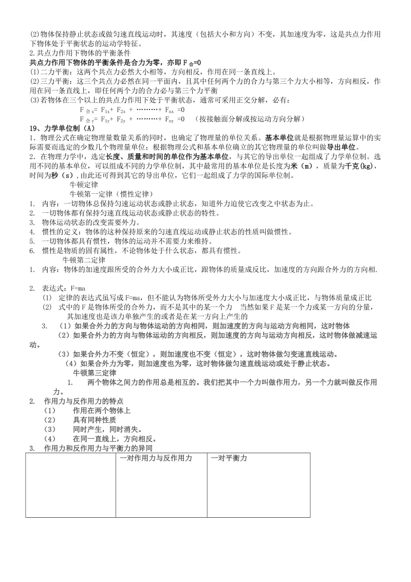 高一物理上学期知识点总结.doc_第3页