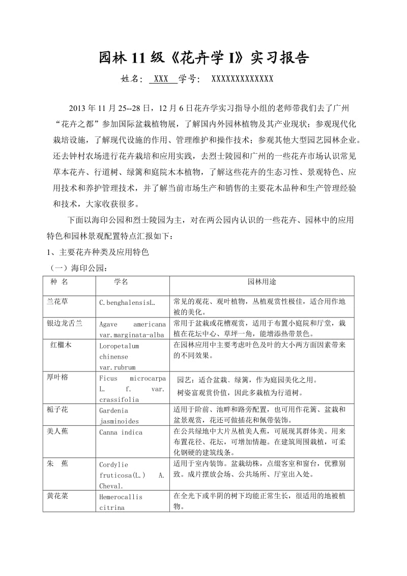 园林花卉学实习报告.doc_第1页