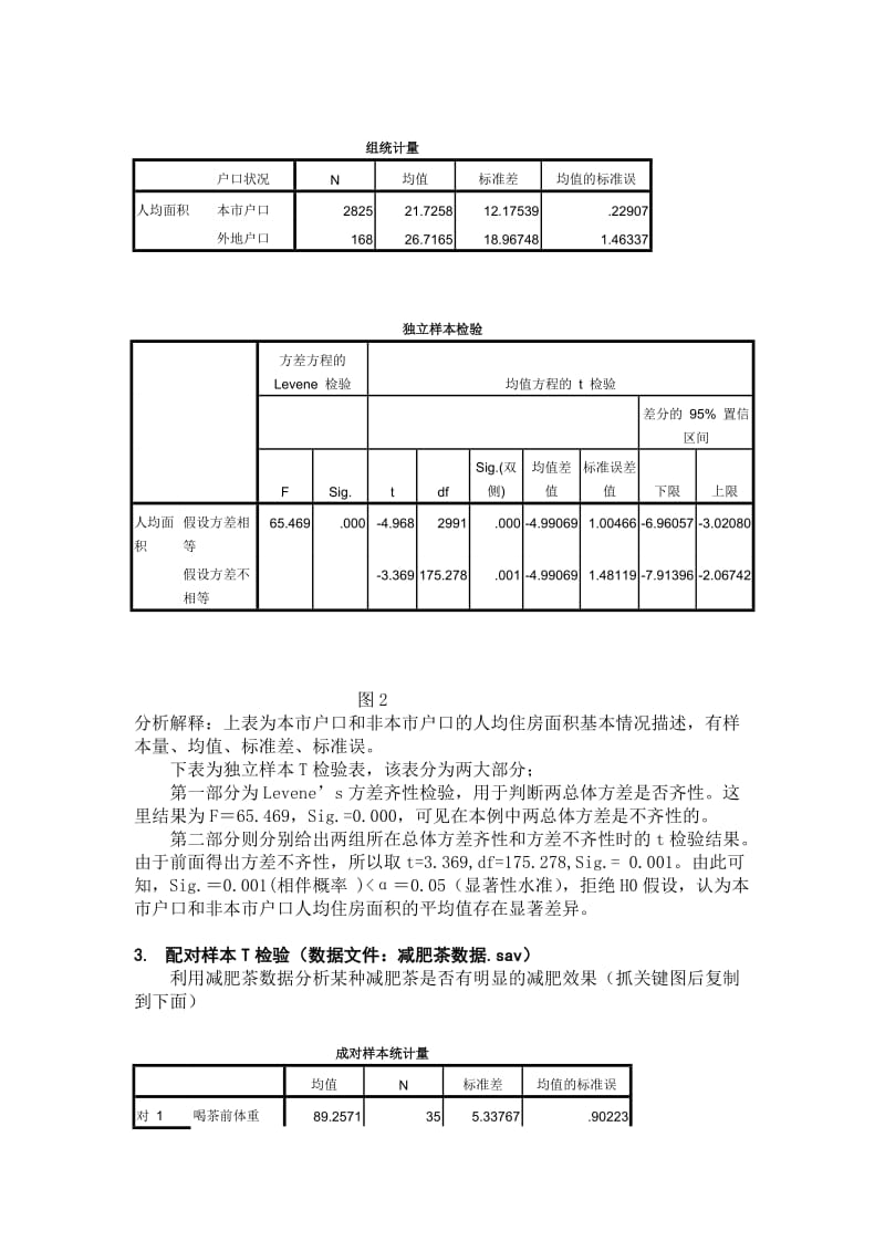 实验一、两总体均值比较实验报告.doc_第3页