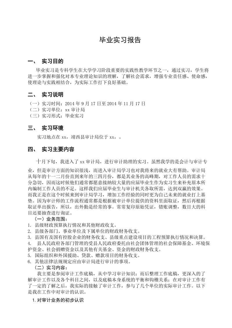 审计助理毕业实习报告.doc_第2页