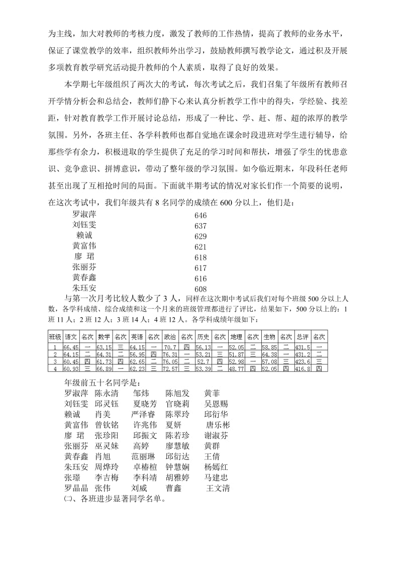 2012-2013学年度第二学期七年级家长会发言稿.doc_第2页