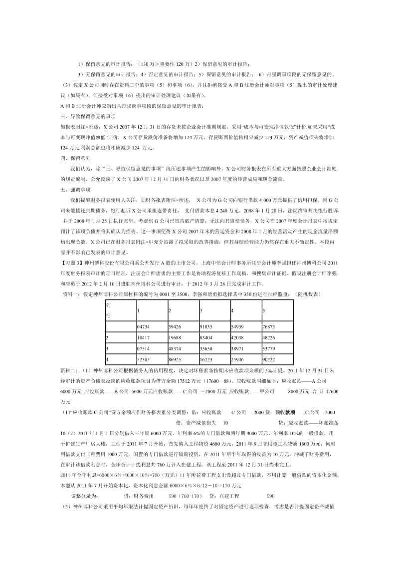 审计报告综合习题.doc_第3页