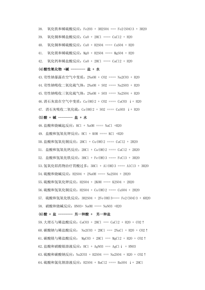 九年级化学《部分化学方程式》总结.doc_第3页