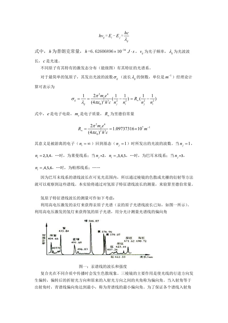 氢原子光谱实验报告-完成版.doc_第2页