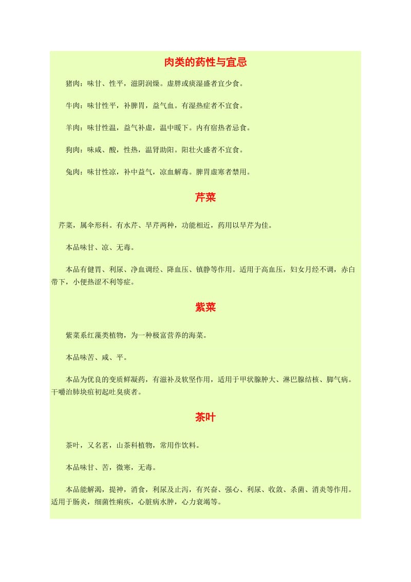 肉类的药性与宜忌.docx_第1页