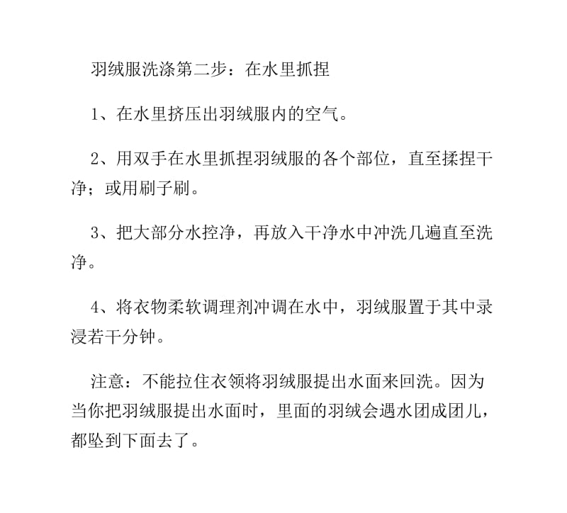 羽绒服的洗涤方法总结的很全面.doc_第2页