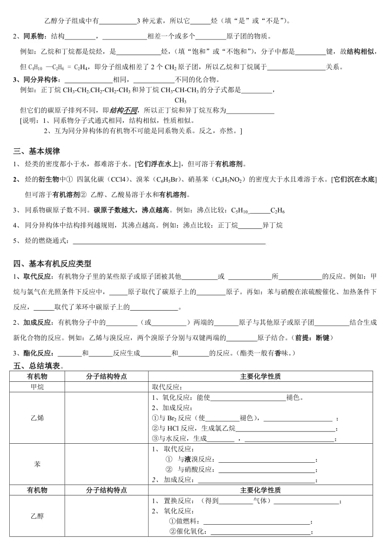 专题十必修二有机化合物整理总结.doc_第2页