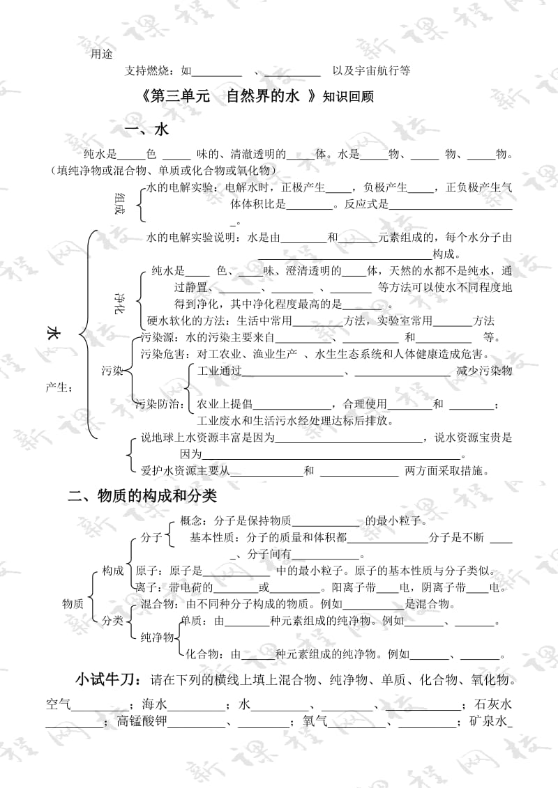 人教版九年级化学(上册)知识点小结.doc_第3页