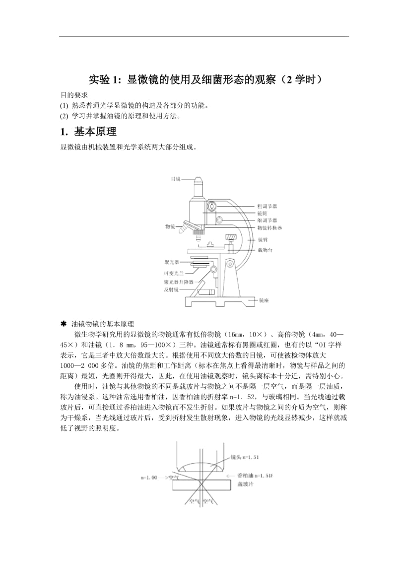 制药工程专业微生物实验讲义.doc_第1页