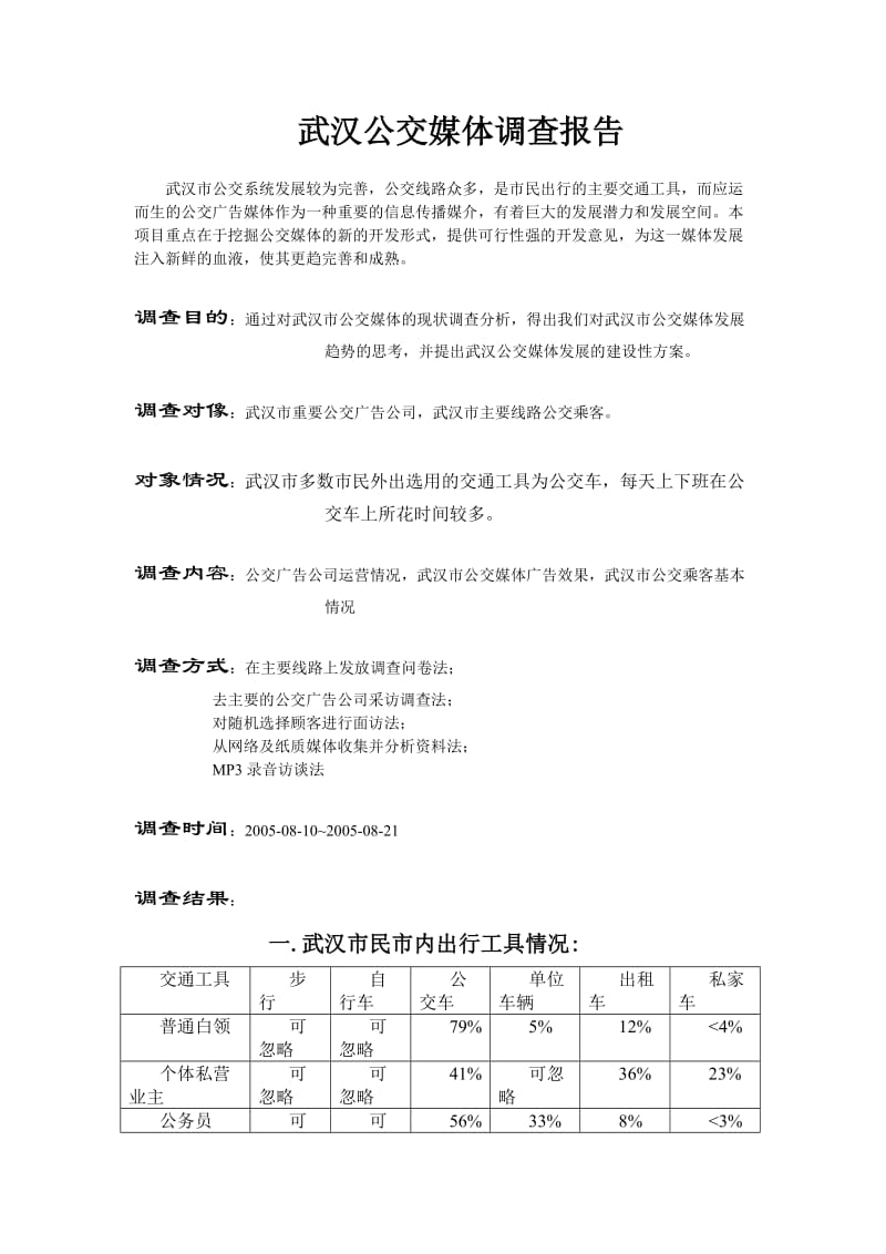 武汉公交媒体调查报告.doc_第1页