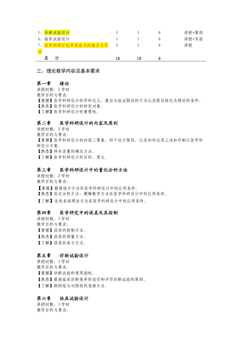 《医学科研设计》教学大纲.docx_第2页