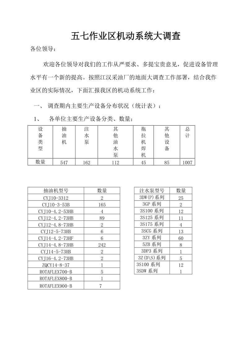 设备管理调查报告2011.doc_第1页