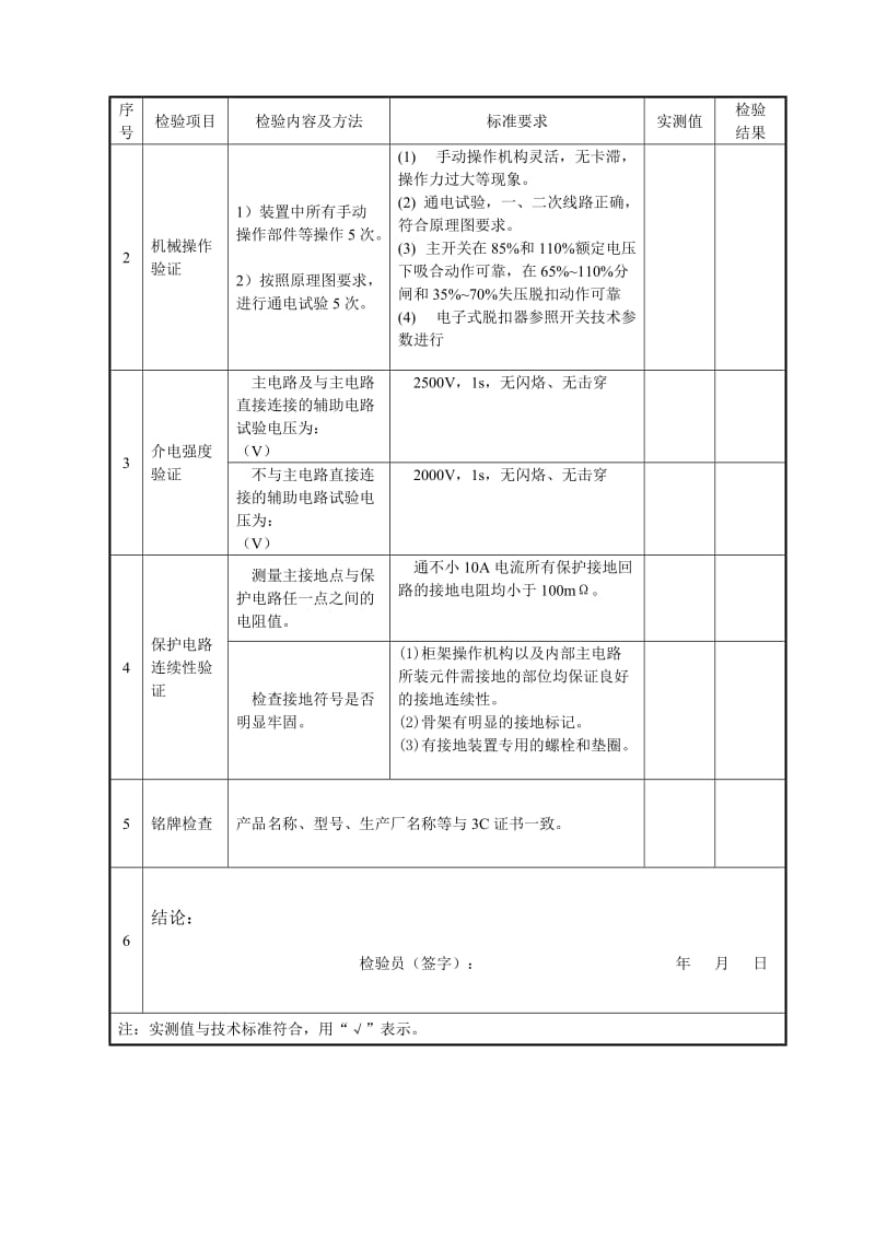 低压成套开关设备出厂检验报告.doc_第3页