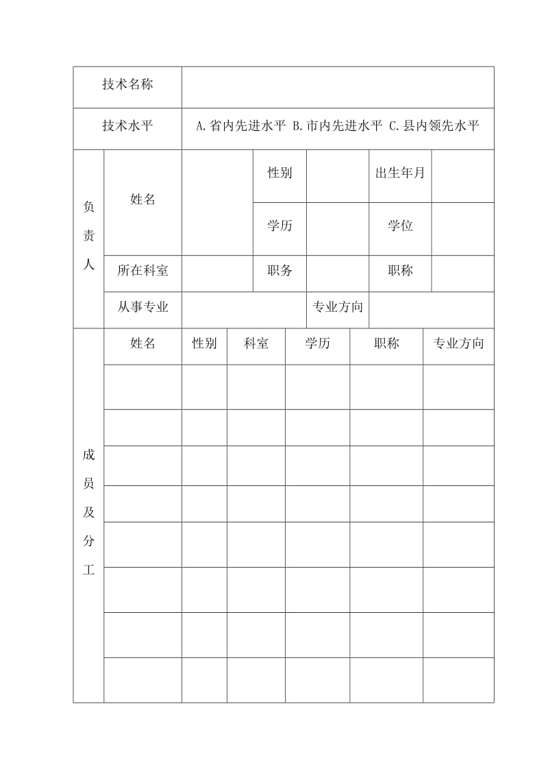 人民医院新技术新业务临床准入申请书.doc_第3页