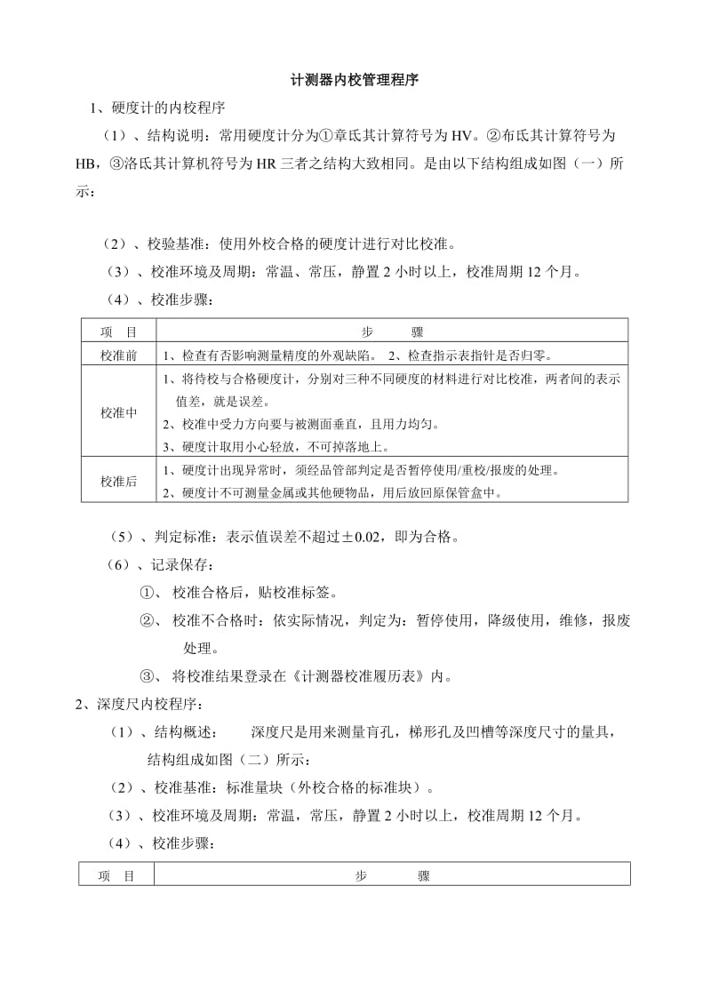 计量器具内校规程-增加电子秤校准步骤.doc_第1页