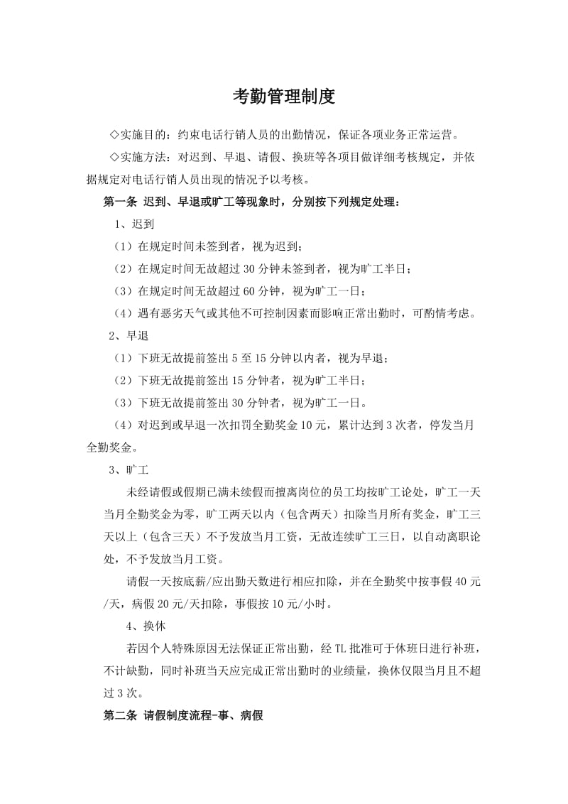 电话销售业务运营管理制度.docx_第1页