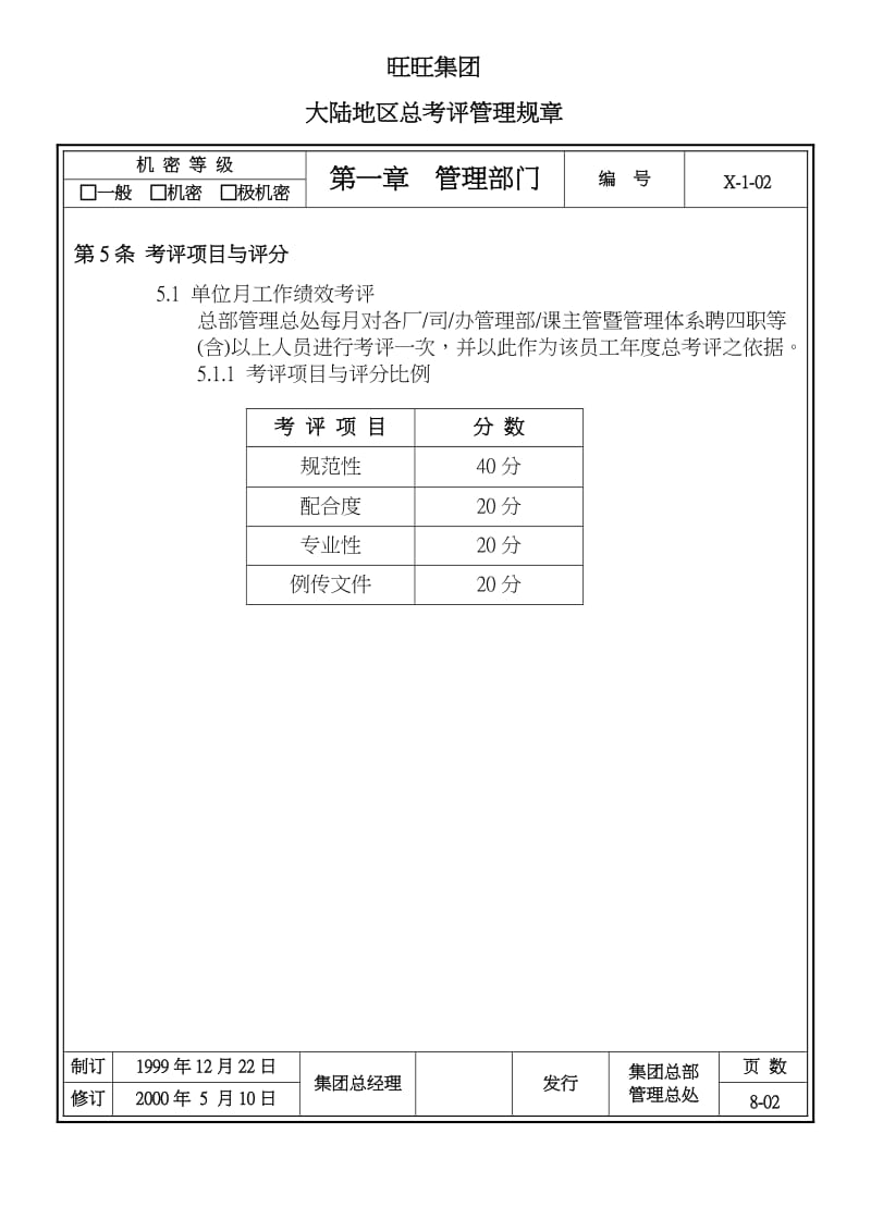 旺旺集团考评管理规章.doc_第3页