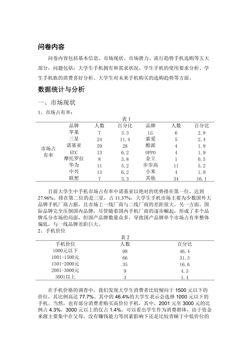 大学生手机消费市场调查报告.doc_第3页