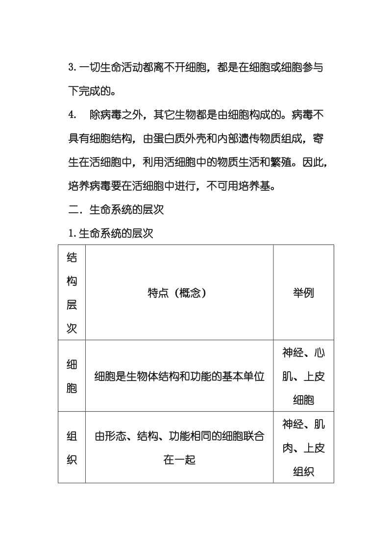 高一生物必修一第1章走近细胞知识点总结.doc_第2页