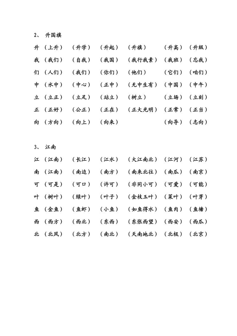 一年级1-13课生字扩词.doc_第3页