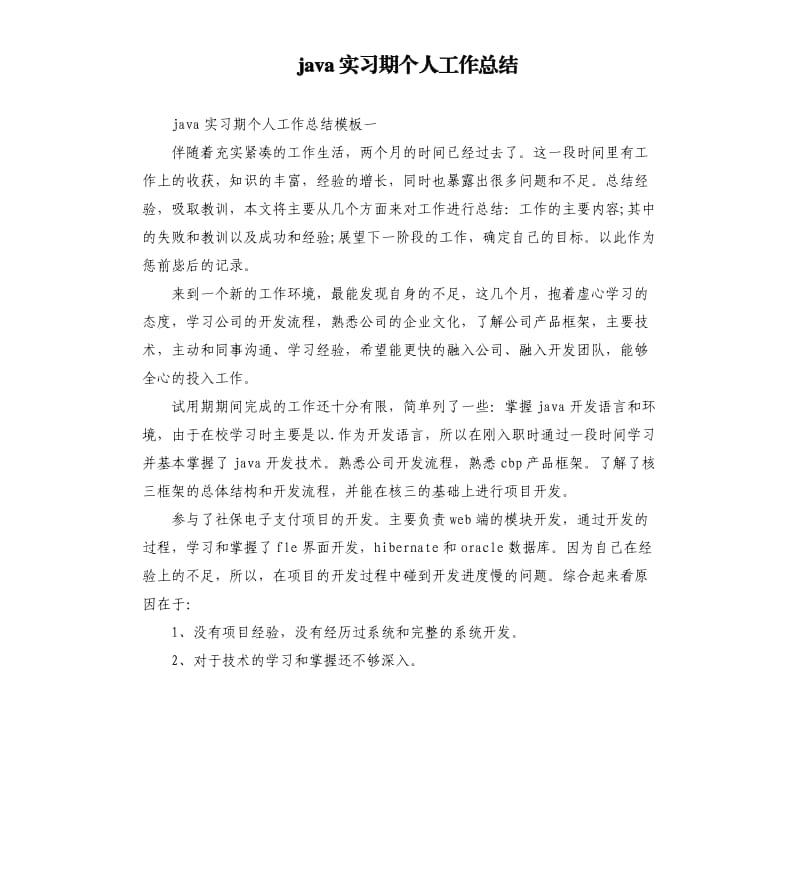 java实习期个人工作总结.docx_第1页