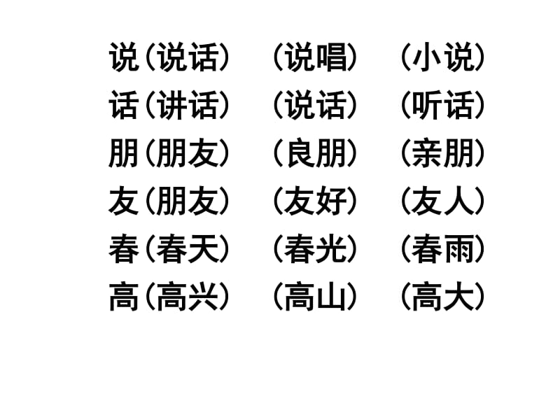 一年级下册生字表2组词(字体很大).doc_第2页