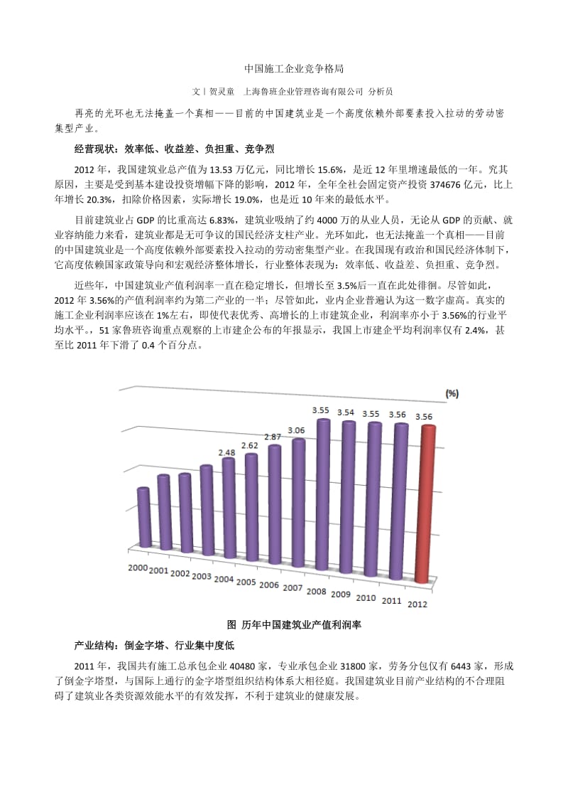 中国施工企业竞争格局-贺灵童.docx_第1页